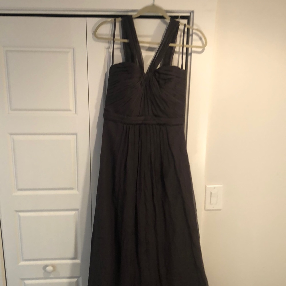 Amsale Silk Crinkle Chiffon bridesmaid dress